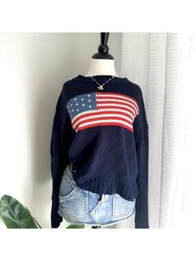 American Flag Knit Sweater